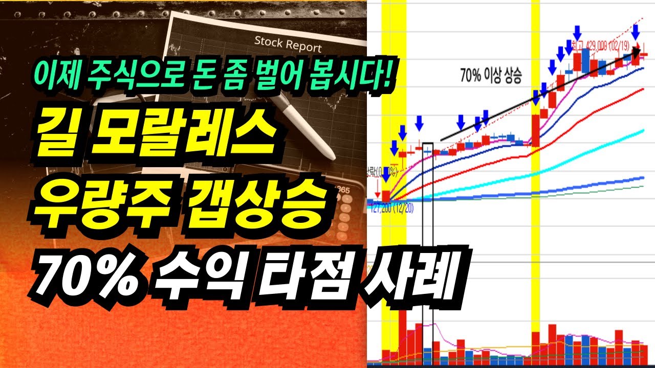 이제 주식으로 돈 좀 벌어 봅시다. 길 모랄레스 우량주 갭상승 70% 수익 타점 사례 및 관점ㅣ부자회사원 주식투자 강의 공부 책 추천