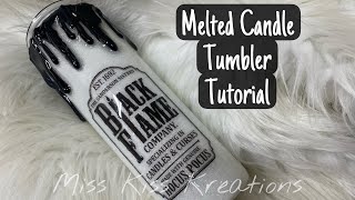 Glittered Melted Candle Tumbler Tutorial
