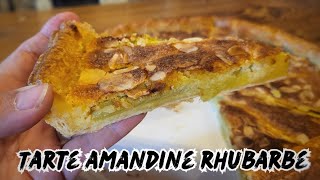 TARTE AMANDINE À LA RHUBARBE 