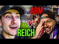 Reich vs arm champions league vlog real madrid vs bayern