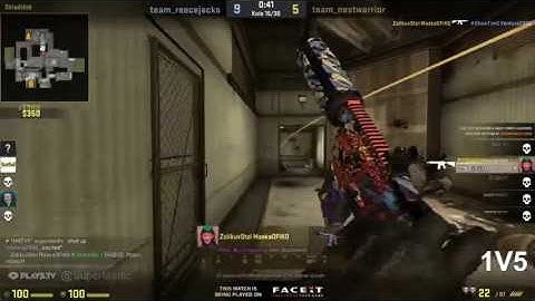 1v5 clutch on FACEIT