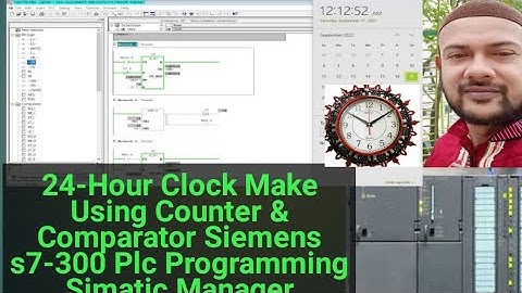 24-Hour Clock Make Using Counter & Comparator Siemens s7-300 Plc Programming Simatic Manager