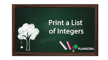 Print a List of Integers