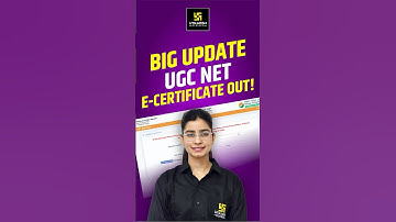 UGC NET June Exam E -Certificate Out ! #utkarshugcnetjrf #prernamam #shorts