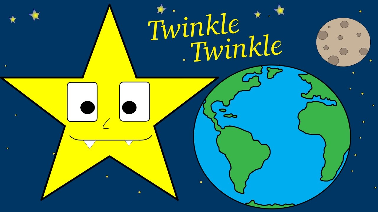 Twinkle Twinkle Little Star Nursery Rhyme Poster Rhyme - Riset