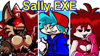 Friday Night Funkin' VS SONIC.EXE Hell Reborn V1 FULL WEEK + Cutscenes & Sally.EXE (FNF Mod/Encore)