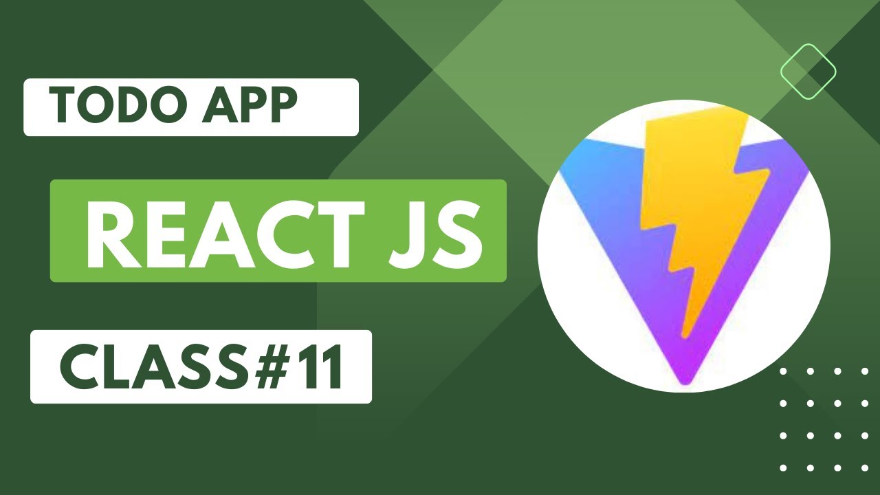 Todo App part 1 in react js + vite - YouTube