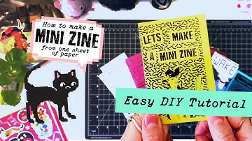 how to make a zine from one piece of paper *:° Let