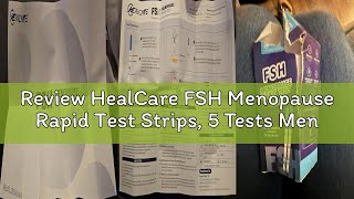 Review HealCare FSH Menopause Rapid Test Strips, 5 Tests Menopause Rapid Test, FSH Hormone Test for