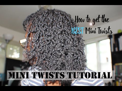 The Best Mini Twists | Natural Hair Tutorial - YouTube