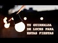 Como hacer una guirnalda de luces sin pelar cables - Paso a paso