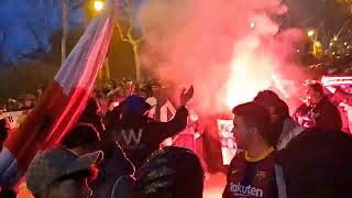 barcelona fans before game vs napoli march 2024