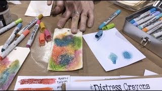 Tim Holtz Shares Tips and Tricks for Using Distress Crayons at  Scrapbook.com 