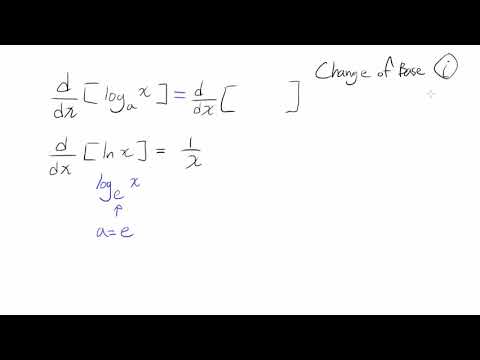 derivative of log base 3 derivative of log base 3