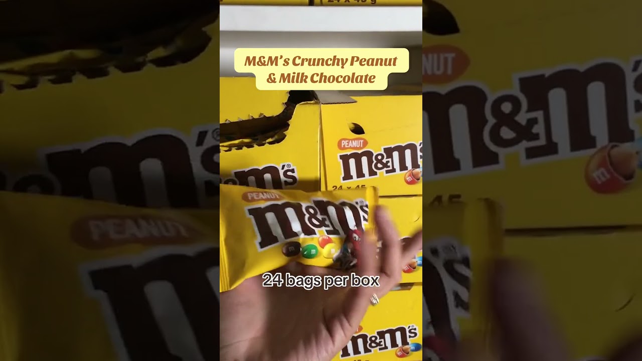 Indulge in crunchy peanut & milk chocolate m&ms! order now 