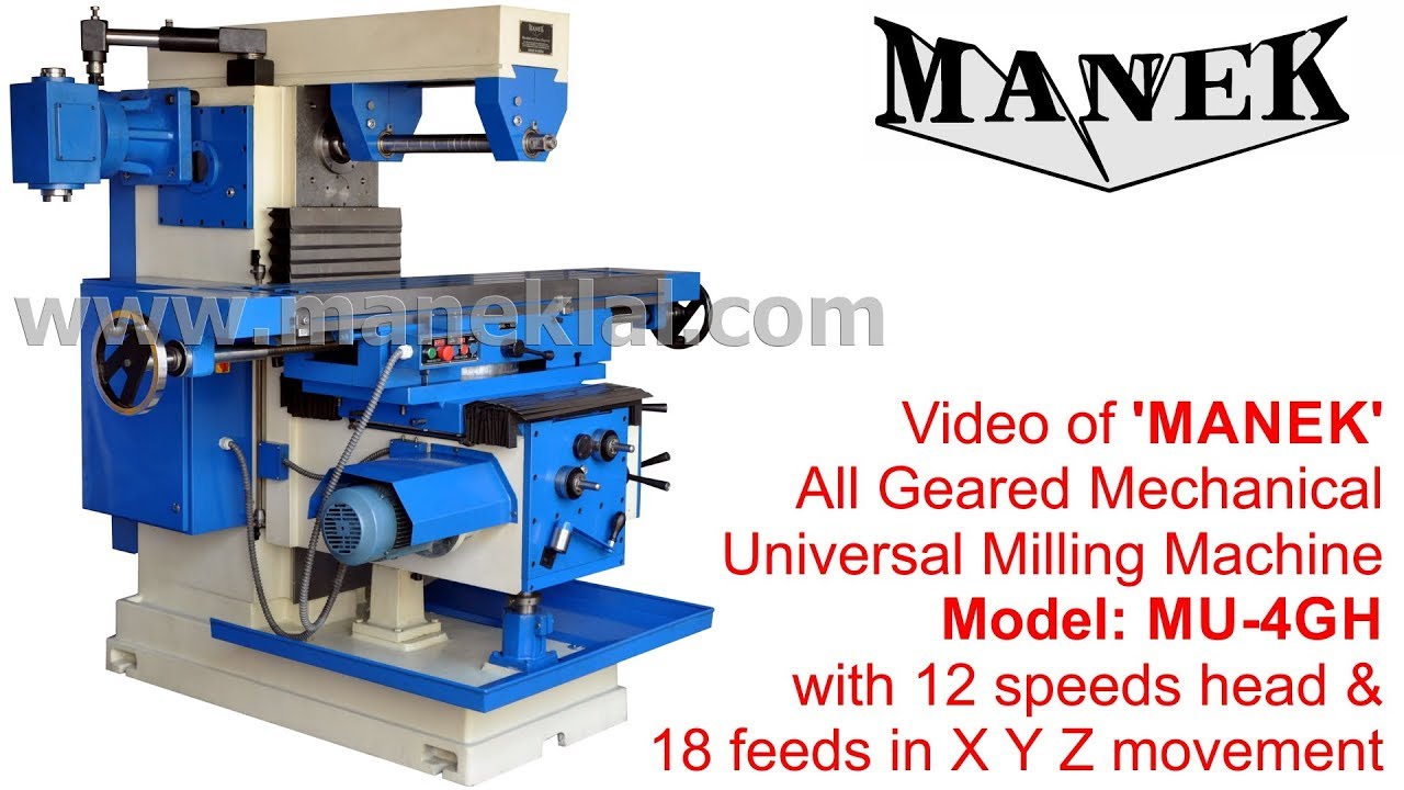 MANEK Machines - Video # MGE-MT-0835 - YouTube