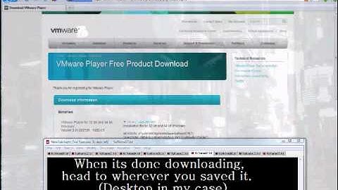Installing VMWare Player on Windows Vista