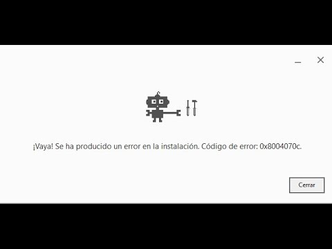 error desconocido del programa de instalacion