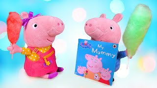Vidéo Pour Enfants. Peppa Pig Et Son Frère George Vendent De La Barbe à Papa. Vidéo Pour Enfants. Peppa Pig Et Son Frère George Vendent De La Barbe à Papa.