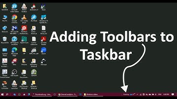 How to add Toolbars to Taskbar in Windows 10 and 11