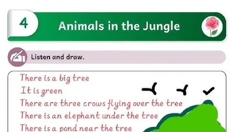 Animals in the jungle malar SWB answers