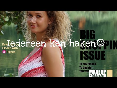 ♥️ #iedereenkanhaken #Howto #crochet #Festival #Top #Truitje#haken#summer Different Languages Subtit