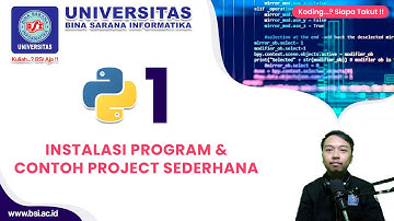 Instalasi Python + Visual Studio Code & Contoh Project Sederhana #1 | Dasar Pemrograman