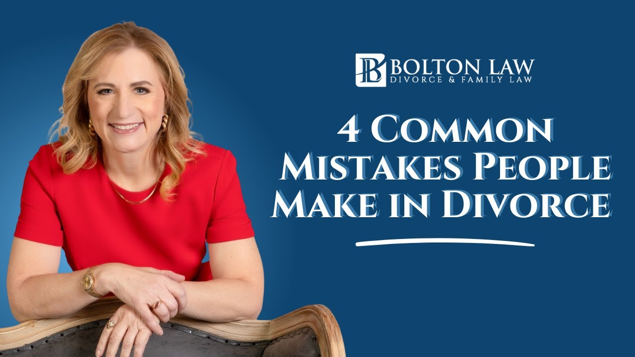 4 Common Mistakes People Make in Divorce and How to Avoid Them - YouTube