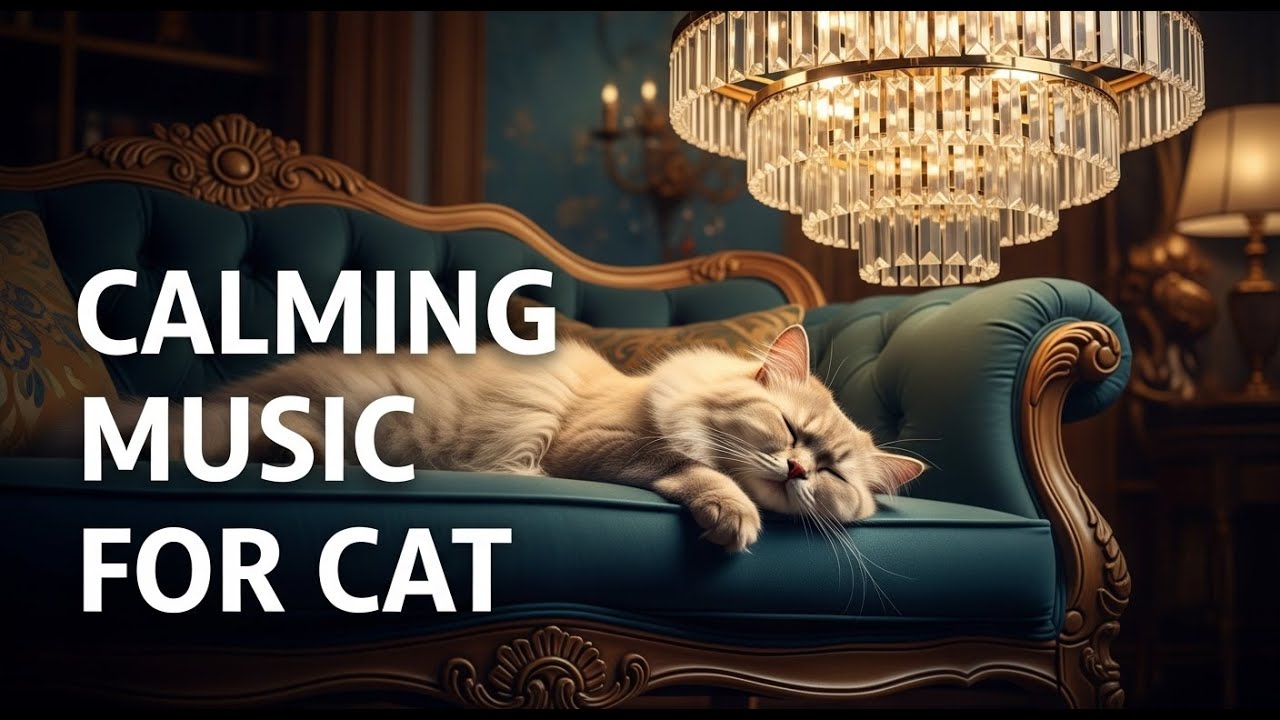 Image showcasing 12 Hours of Soothing Music for Anxious Cats 😴 Deep Sleep, Healing ...