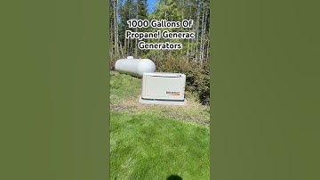 1000 Gallons of Propane- Generac Generator#powersource #electrician #propane
