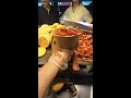 Live broadcast of street food specialties and fruit delicacies