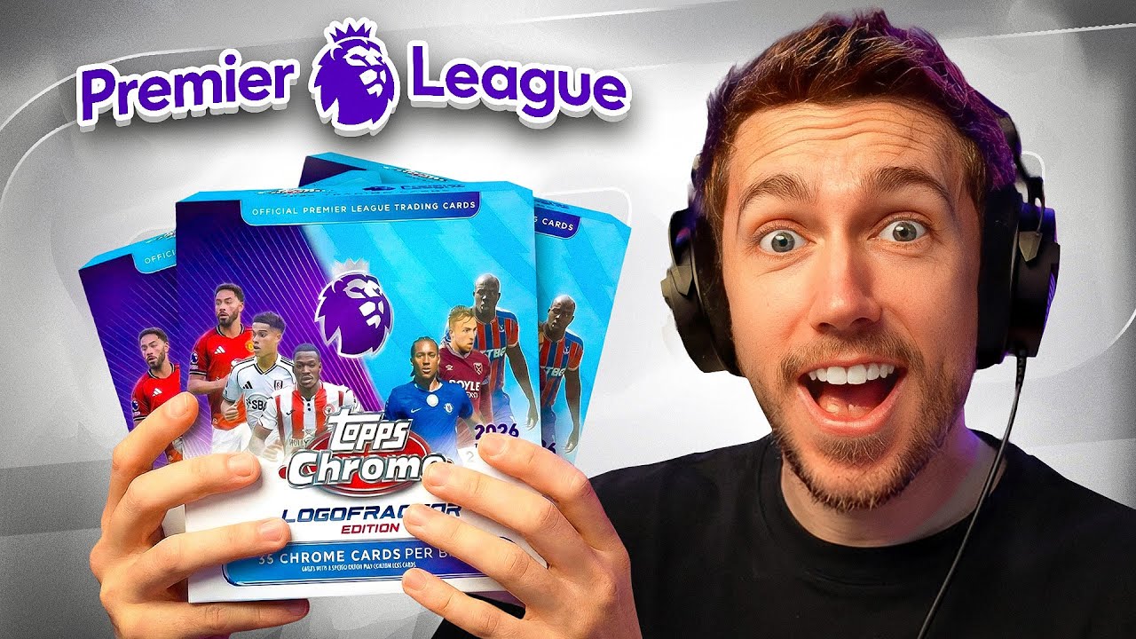 I Opened *NEW* Premier League Logofractor Cards! (3 Football Boxes)