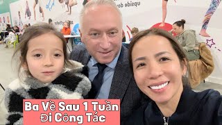 Ba Về Ghé Trường Đón Chi, Con Gái Mừng Ôm Ba Thắm Thiết | Cuộc Sống Anh Quốc