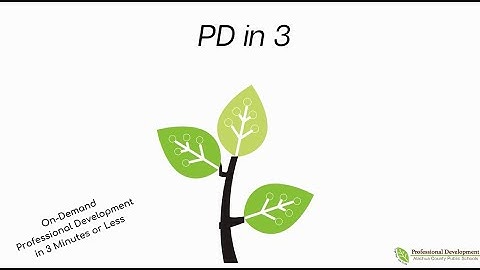 PD in 3: Data-Informed Decision-Making Part 2, February 2021