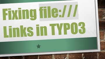 Fixing file:/// Links in TYPO3
