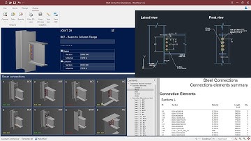 Connection Design Overview - Part 3: RAM Connection Standalone || Design option, Report, Drawing