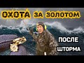 Охота за золотом после зимнего шторма. По вымывало сокровища.