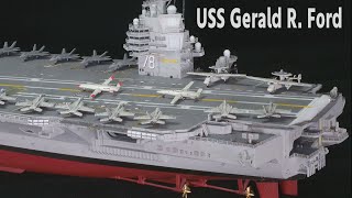 USS Gerald R. Ford /  Navy Aircraft Carrier // 1:700 ship model