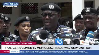 Police Recover 14 Vehicles, Firearms, Ammunition In Lagos
