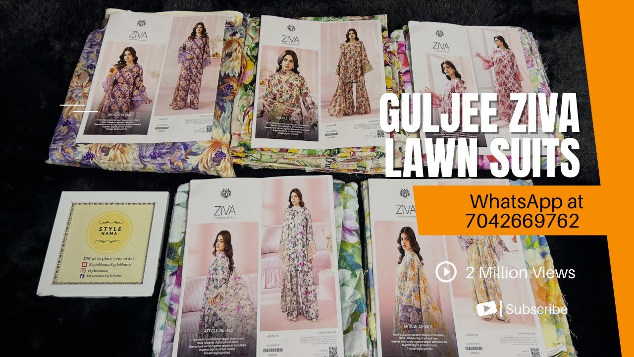 Guljee Ziva Lawn Suits Collection 2026 | Premium Lawn suits #youtube #fashion #suit #video #trending