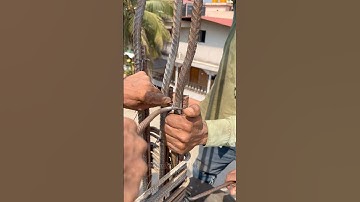 Binding wire fixing column joint #construction #ytshorts #binding #shorts