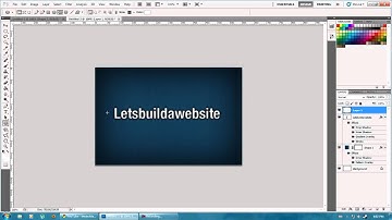 Basic logo tutorial in Photoshop CS5
