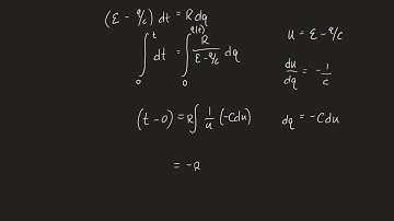Deriving the Charging and discharging equation for an RC circuit -  differential equations