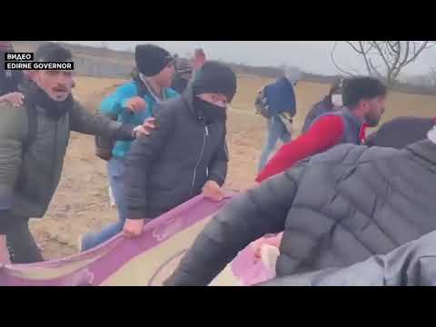 Турецко-греческая граница. Стычки с мигрантами 04 03 2020
