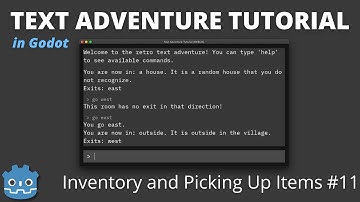 Player Inventory and Picking Up Items (Godot Retro Text Adventure Tutorial #11)
