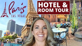 Paris Las Vegas Burgundy Room Tour (Cheapest King Room) Paris Hotel Review  & Tour Las Vegas 2023 