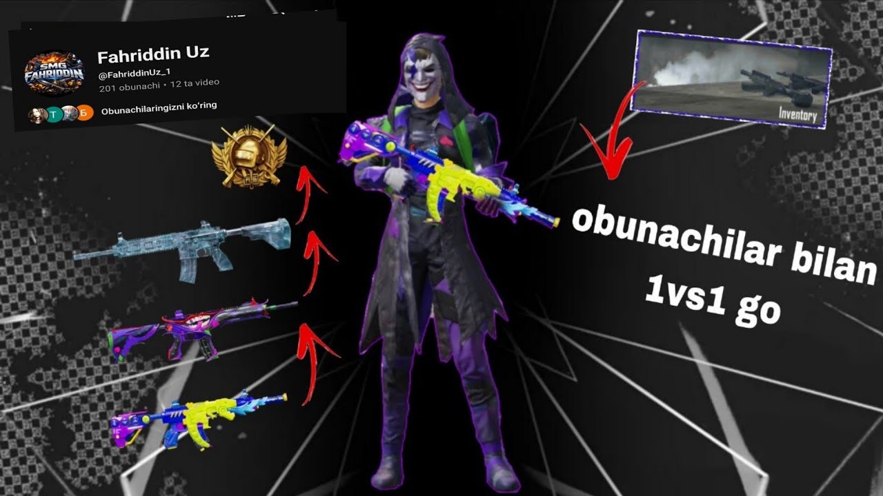 Fahriddin Uz  PUBG TDM vaWOW LOBBI LAR QILAMIZ GOOefirda!🔥♥️