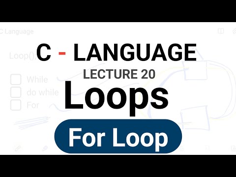 Lecture 20 - C Language Tutorial | For Loop || Coding || in hindi
