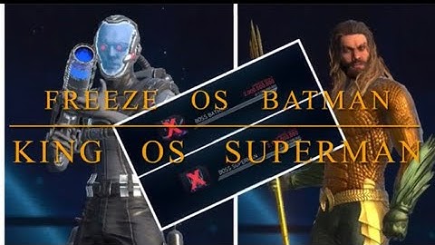 MR FREEZE OS BOSS BATMAN | KOAA OS BOSS SUPERMAN | H7 ROK Re-Run | Injustice 2 Mobile