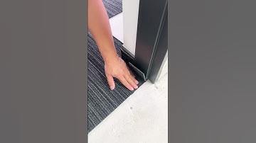 Cutting Carpet Tiles Around a Door Frame #carpet #tips#carpettiles
